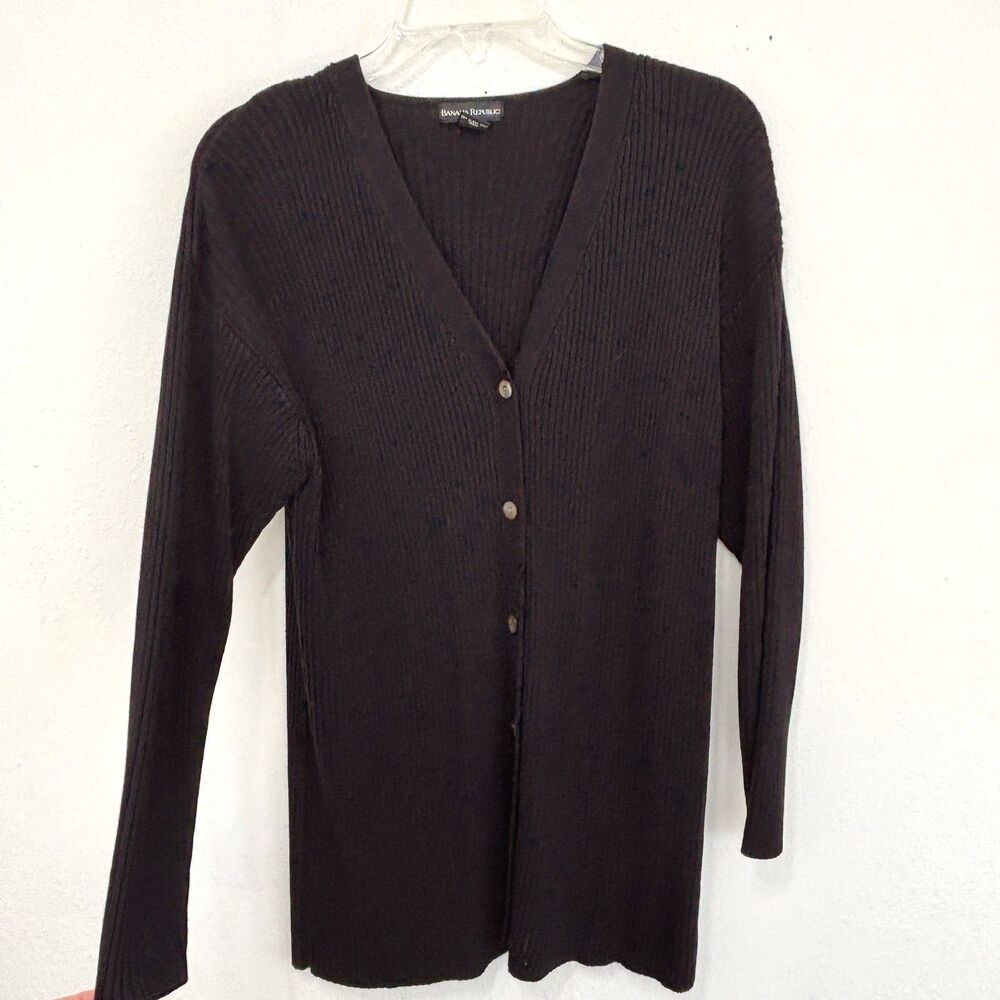 Banana Republic Womens Old Money Cardigan Sweater Large Parisian Capsule Luxury